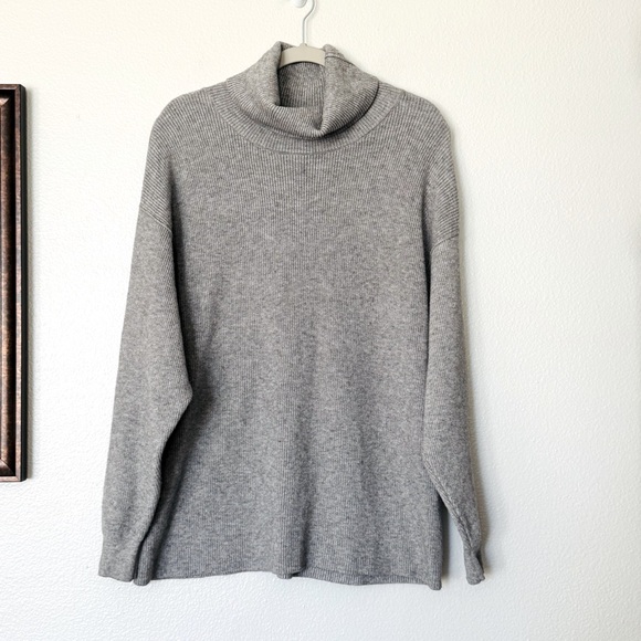 Free People Softly Structured Tunic Sweater Dark Grey Size Small - Picture 3 of 9